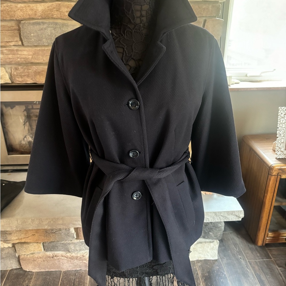 GAP pea coat size Large dark navy blue